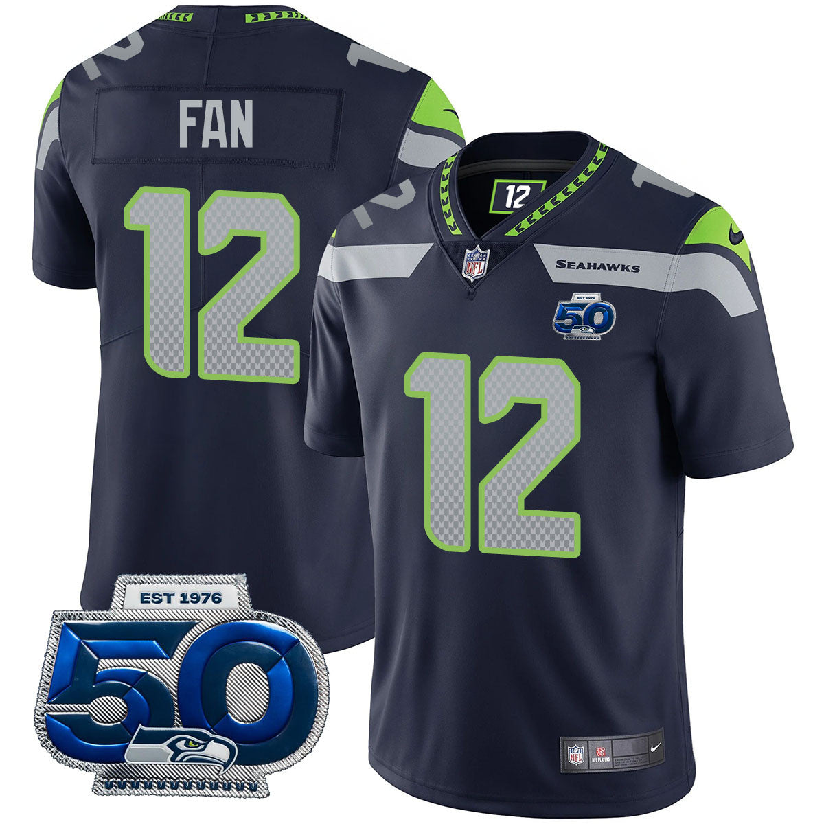 SEA 50th Season Vapor Limited Jersey - All Stitched