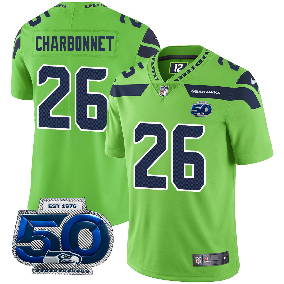 SEA 50th Season Vapor Limited Jersey - All Stitched