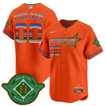 Astros 2025 City Connect Mexico Vapor Premier Limited Custom Jersey - All Stitched