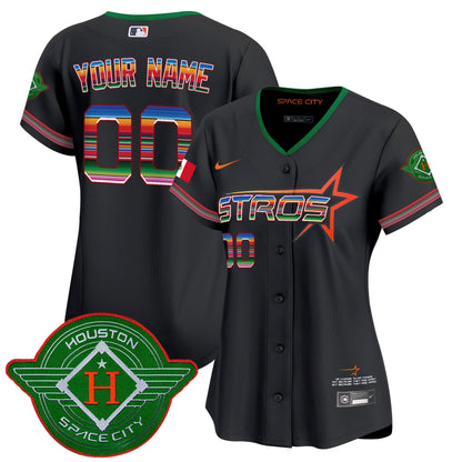Astros 2025 City Connect Mexico Vapor Premier Limited Custom Jersey - All Stitched