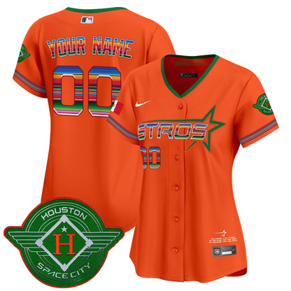 Astros 2025 City Connect Mexico Vapor Premier Limited Custom Jersey - All Stitched