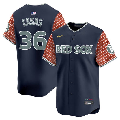 Men's Boston Red Sox 2025 Fenway Red Brick Style Vapor Premier Limited Jersey - Stitched