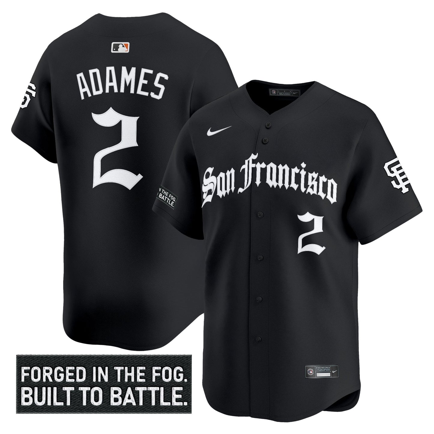 Men's San Francisco Giants 'Gothic Fog Edition' Vapor Premier Limited Jersey - All Stitched