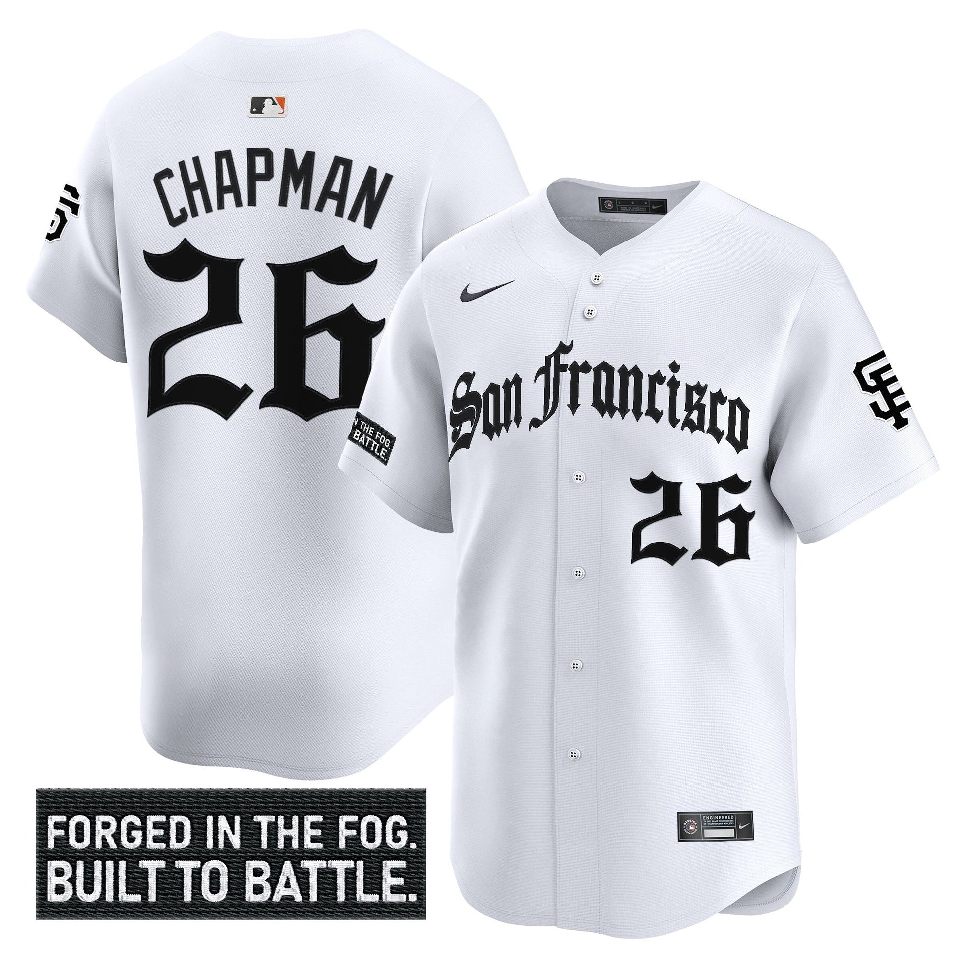 Men's San Francisco Giants 'Gothic Fog Edition' Vapor Premier Limited Jersey - All Stitched