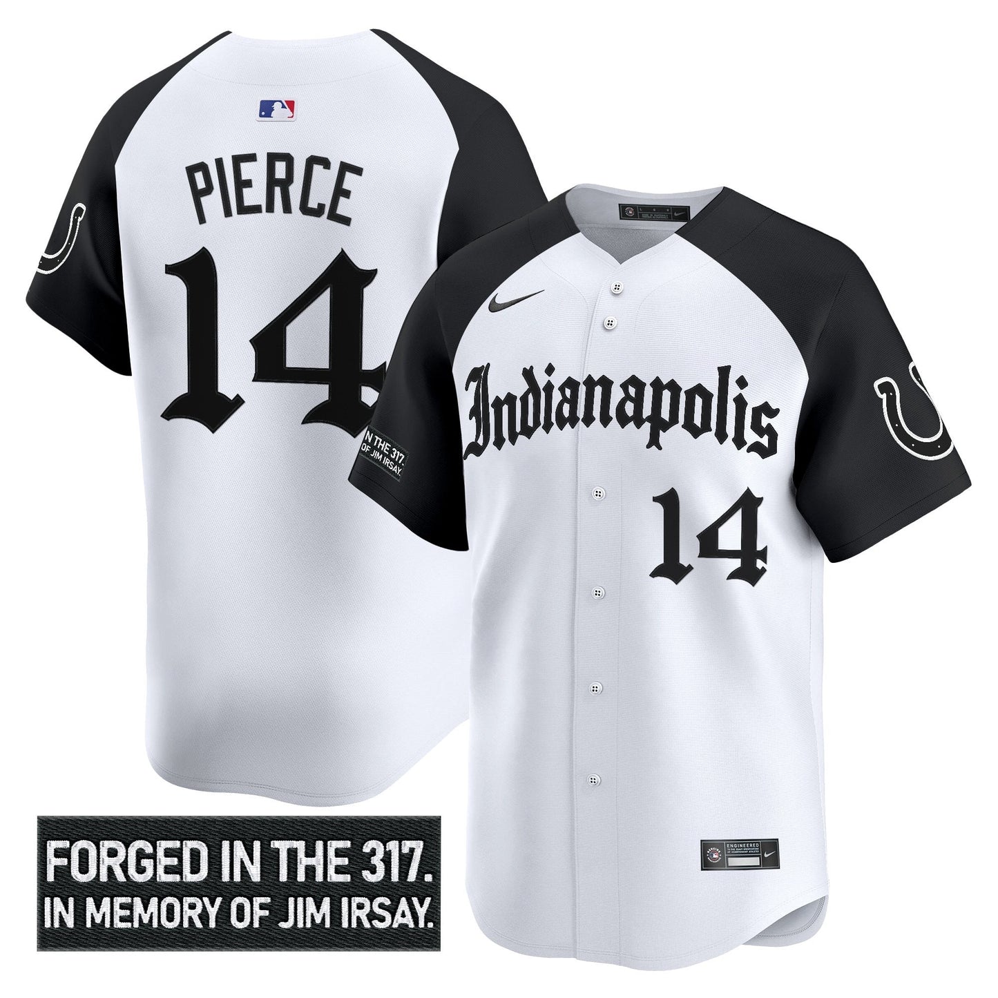 Men's Indianapolis Colts 'Jim Irsay Tribute' Vapor Baseball Jersey - All Stitched