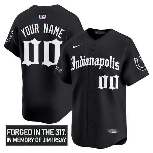 Indianapolis Colts 'Jim Irsay Tribute' Vapor Baseball Cutsom Jersey - All Stitched