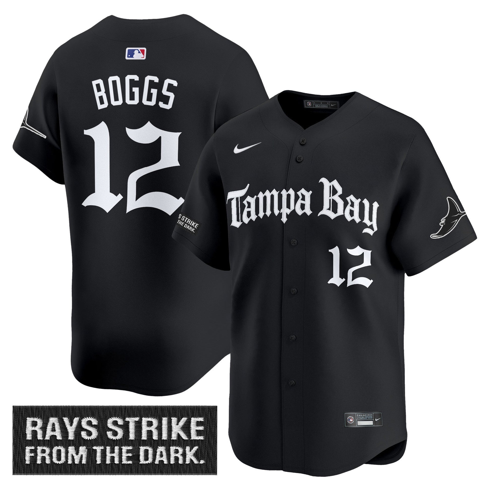 Men's Tampa Bay Rays 'Gothic Deepwater Edition' Vapor Premier Limited Jersey - All Stitched