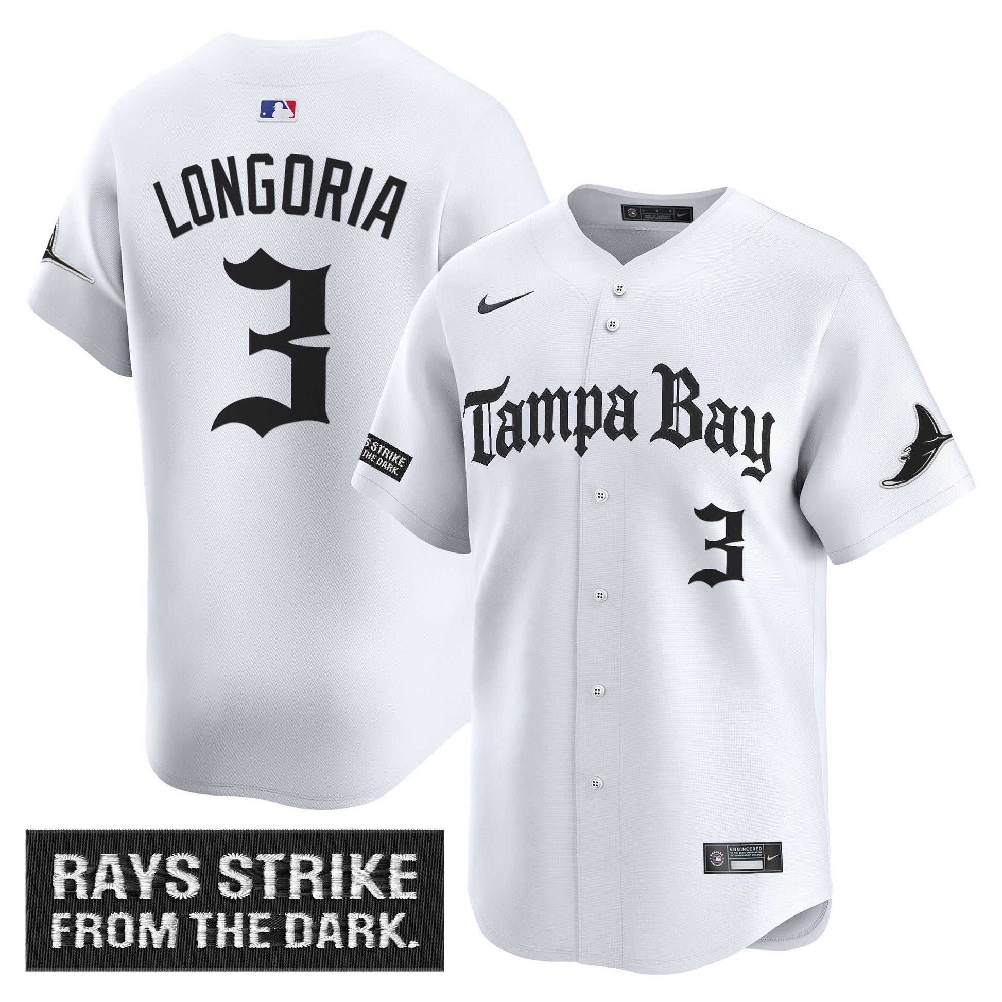 Men's Tampa Bay Rays 'Gothic Deepwater Edition' Vapor Premier Limited Jersey - All Stitched