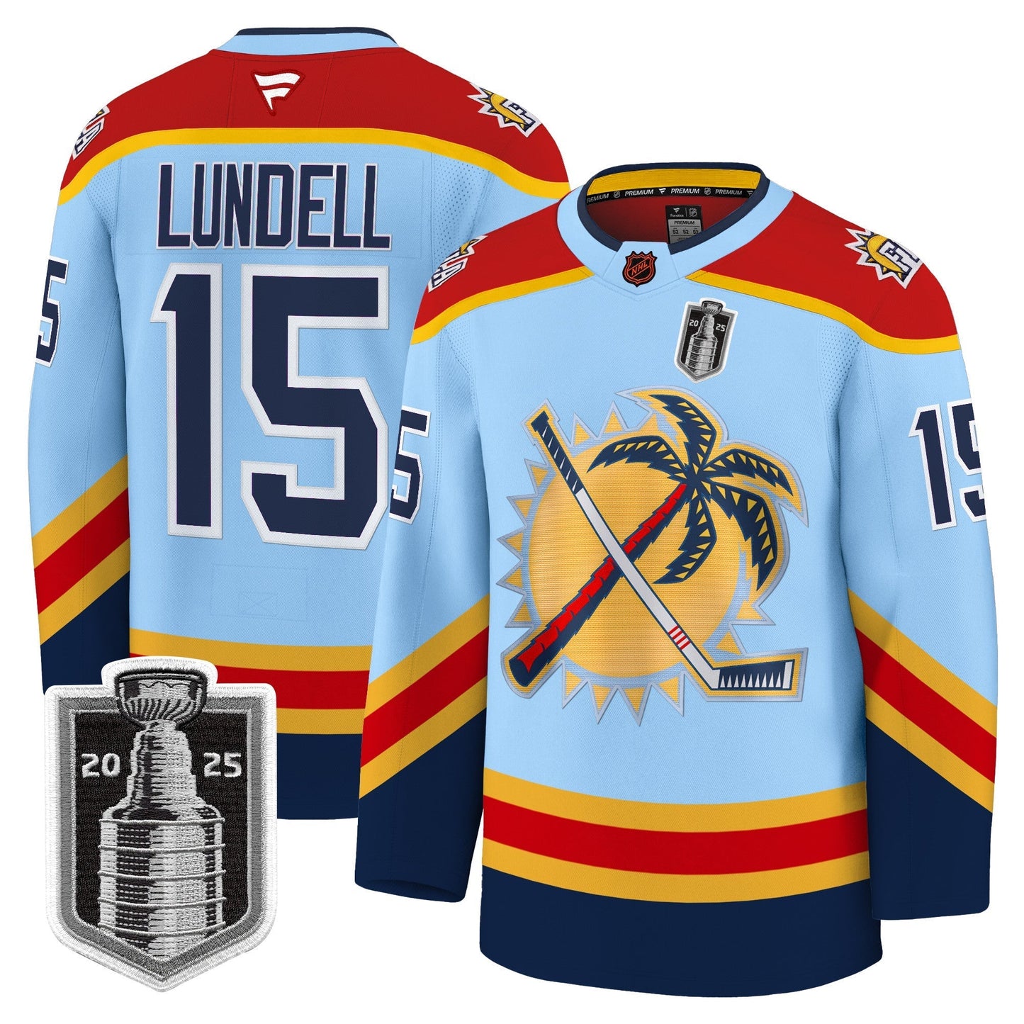 Men's Florida Panthers 2025 Stanley Cup Final Premium Jersey - All Stitched