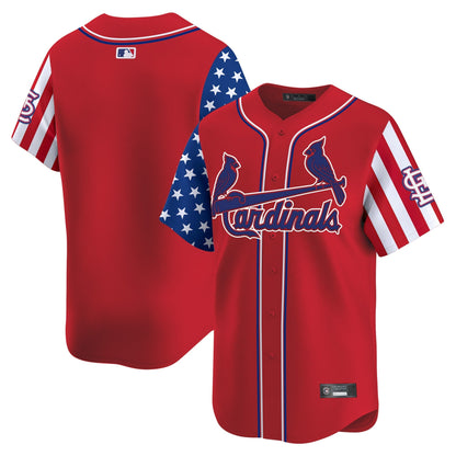 Men's St. Louis Cardinals 2025 Independence Day Vapor Premier Limited Jersey V2 - All Stitched