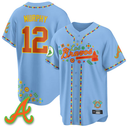 Men's Atlanta Braves 2025 "Los Bravos" Jersey - All Stitched