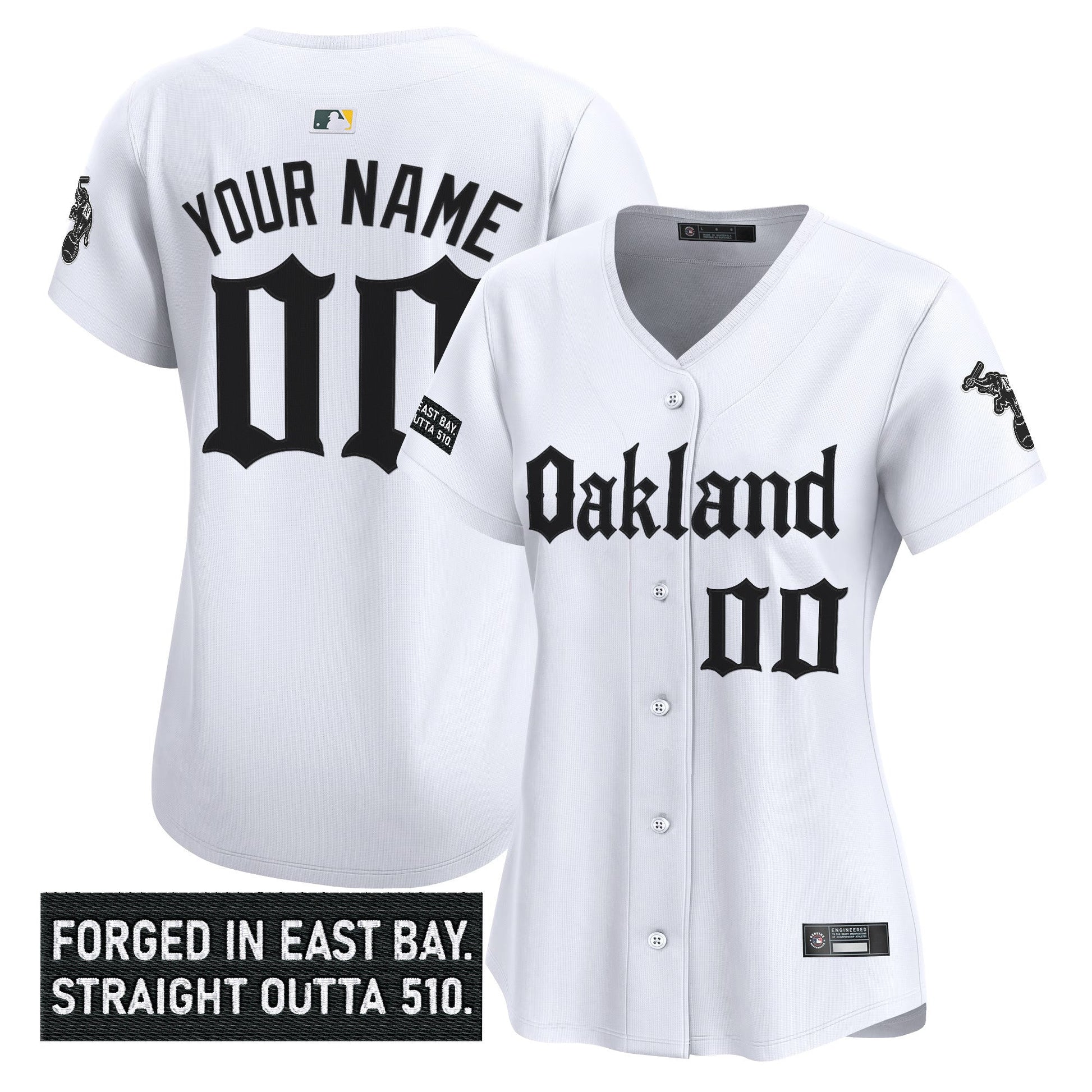 Oakland Athletics 'Gothic East Bay Edition' Vapor Premier Limited Custom Jersey - All Stitched