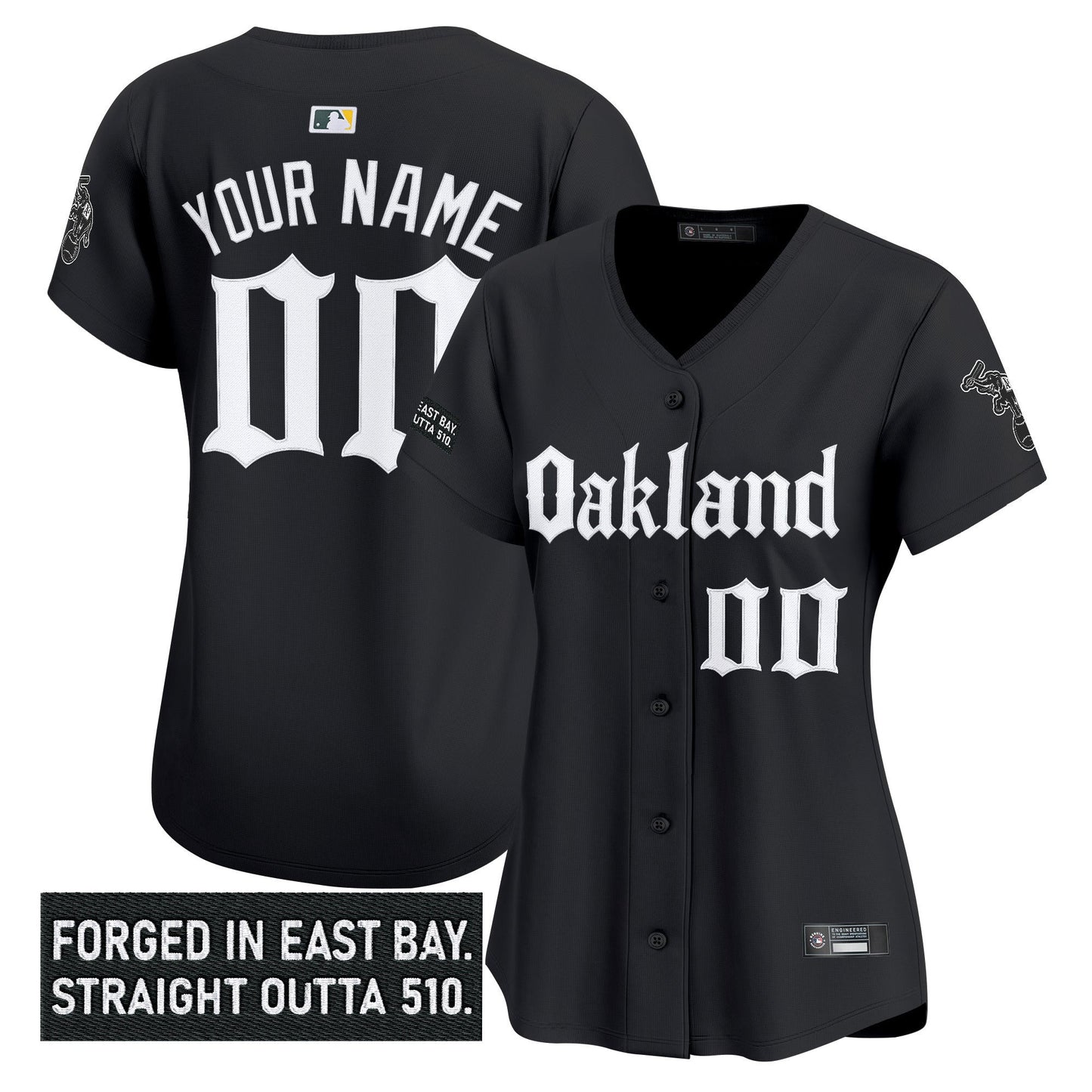 Oakland Athletics 'Gothic East Bay Edition' Vapor Premier Limited Custom Jersey - All Stitched