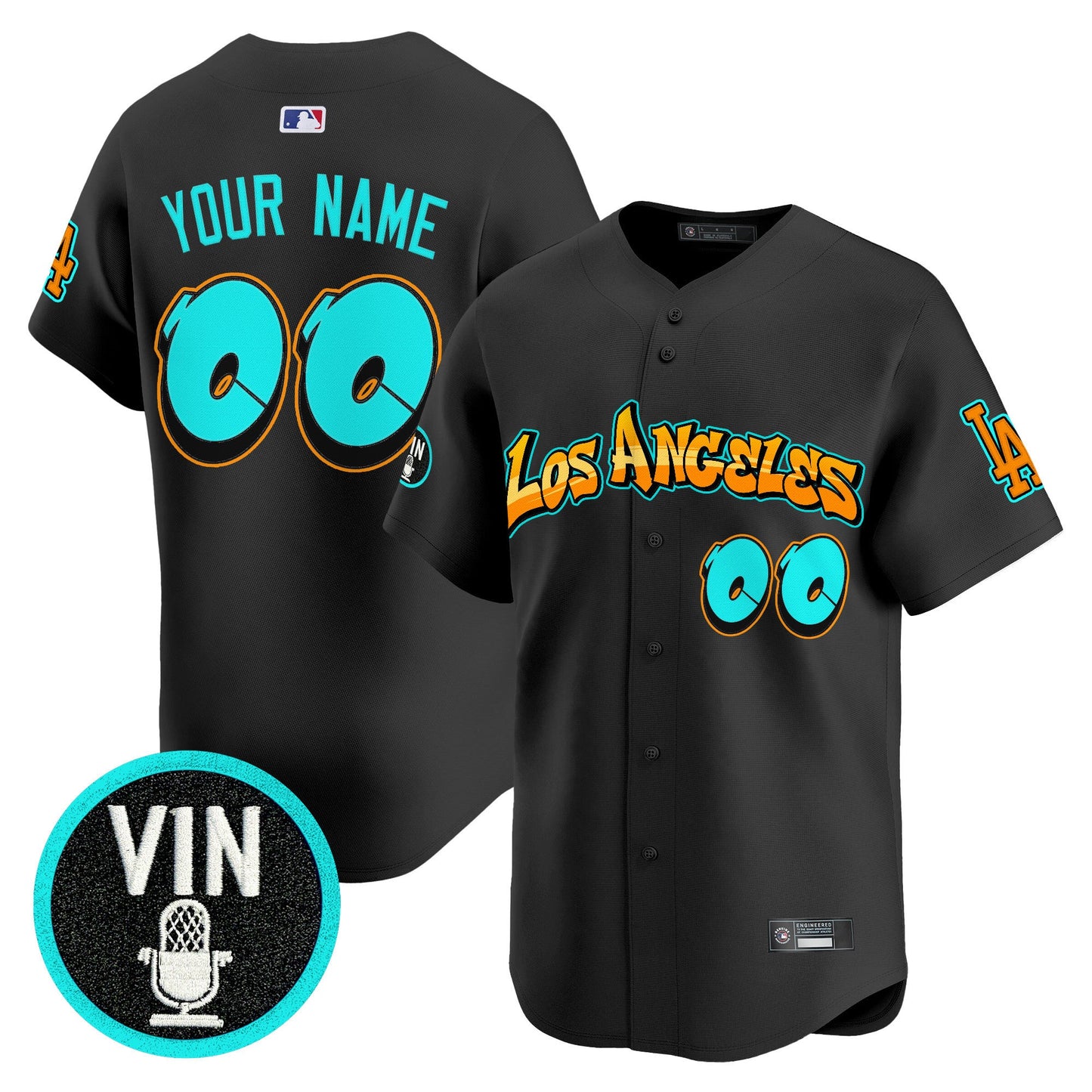 Los Angeles Dodgers 'Graffiti Street Style Edition' Vapor Premier Limited Custom Jersey - All Stitched