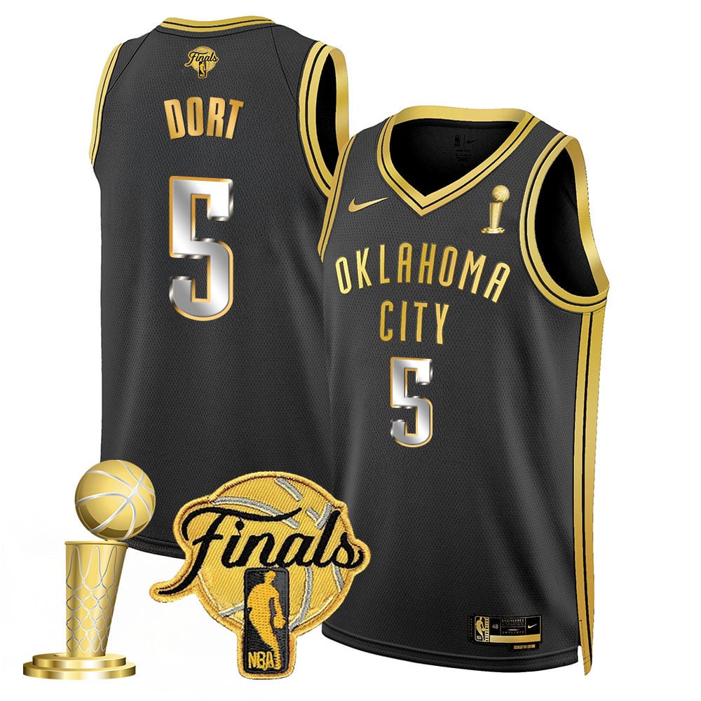 Men's Oklahoma City Thunder 2024-25 Champions Jersey - All Stitched