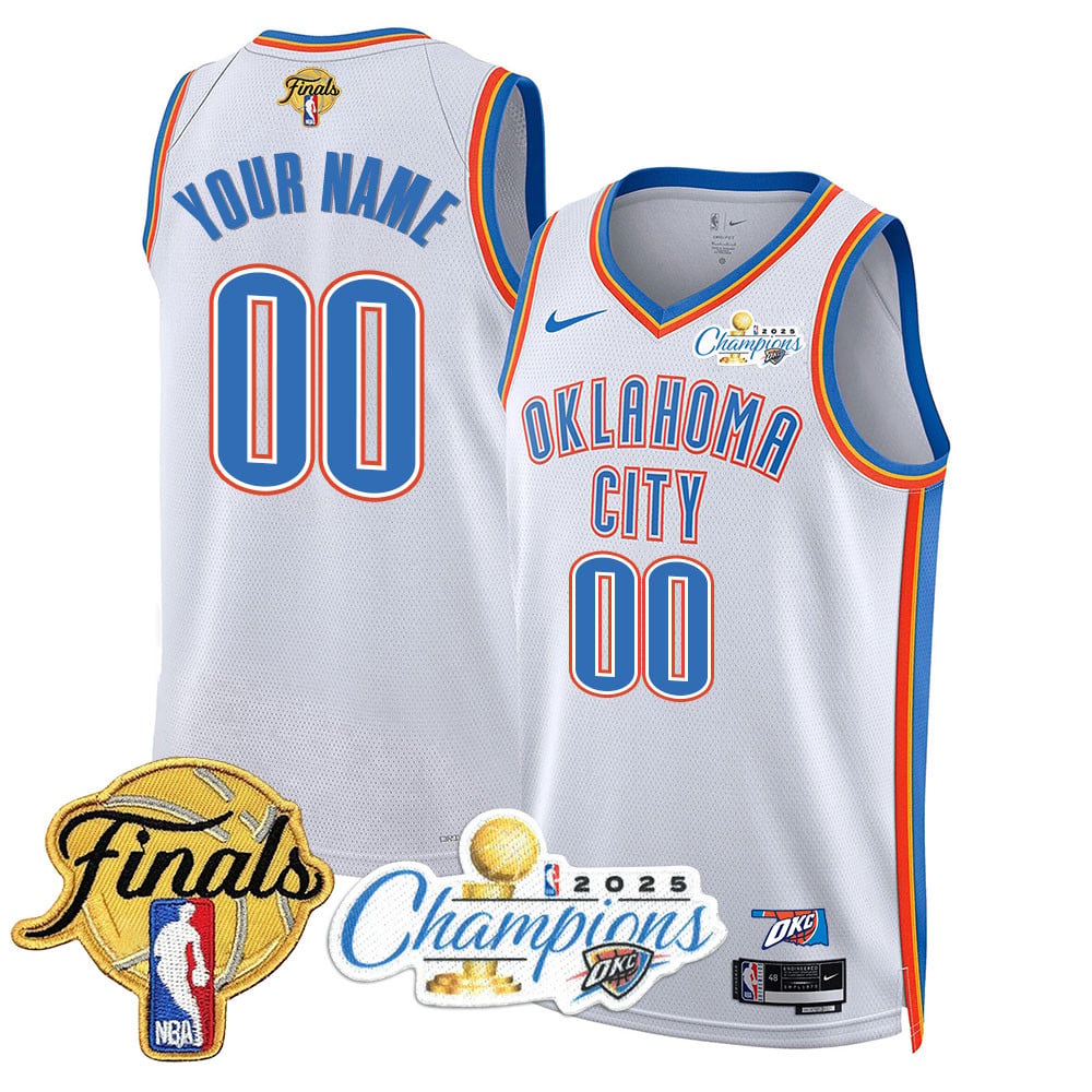 Men's Oklahoma City Thunder 2024-25 Champions Jersey - All Stitched