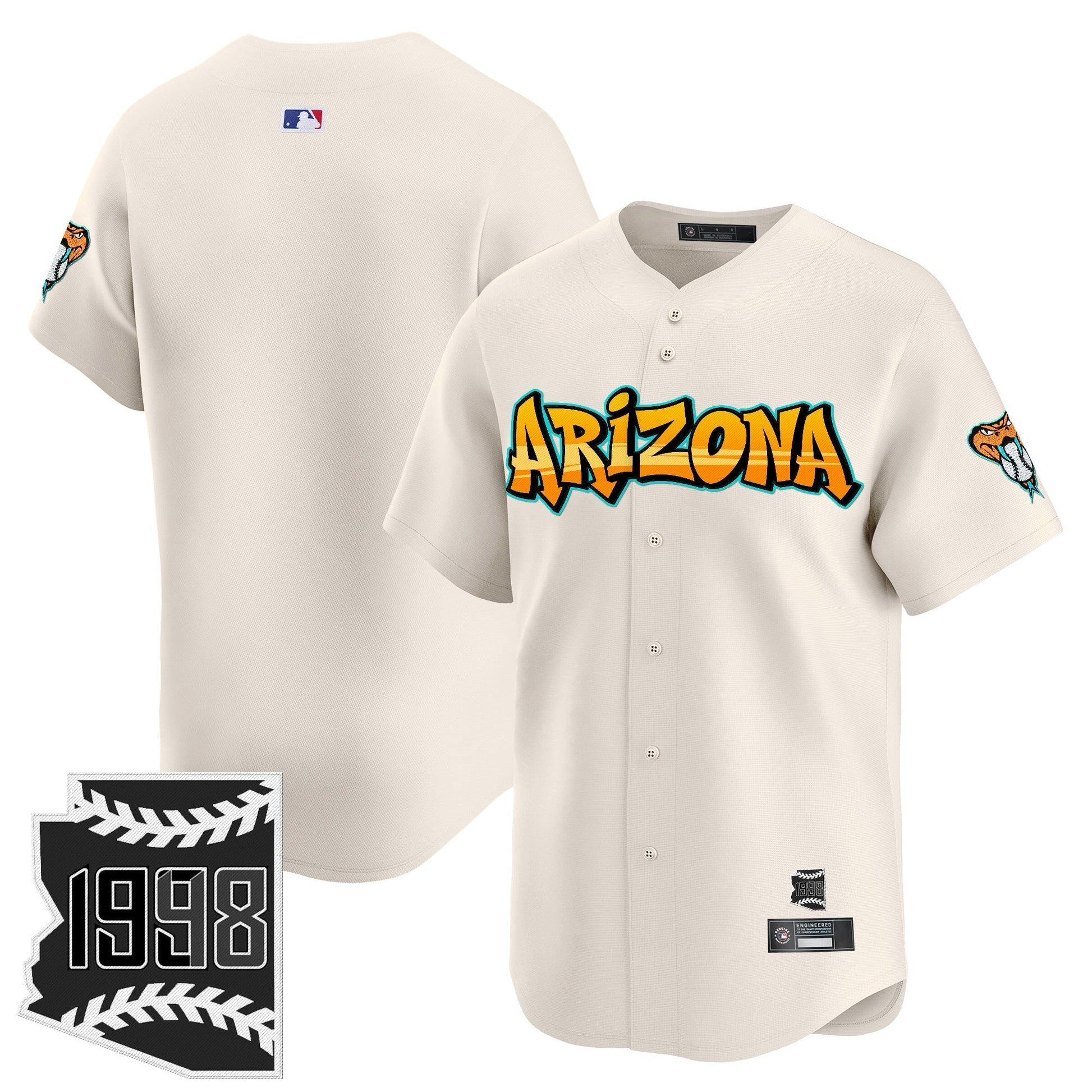 Men's Arizona Diamondbacks 'Graffiti Desert Ink Edition' Vapor Premier Limited Jersey - All Stitched