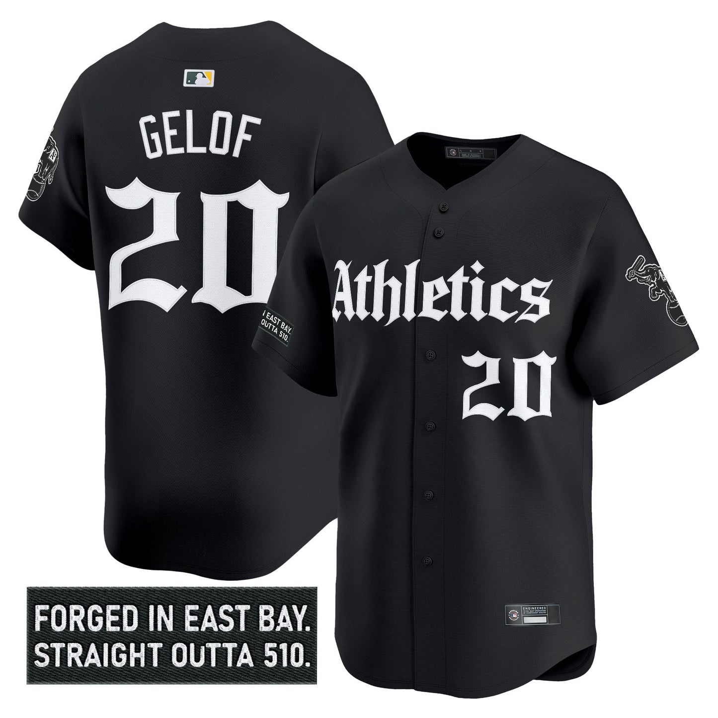 Men's Athletics 'Gothic East Bay Edition' Vapor Premier Limited Jersey - All Stitched