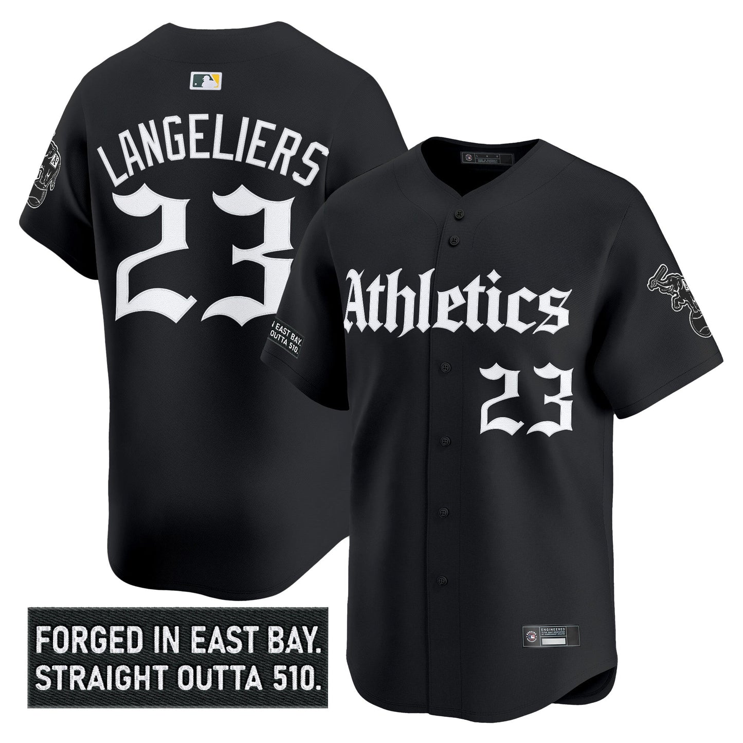 Men's Athletics 'Gothic East Bay Edition' Vapor Premier Limited Jersey - All Stitched