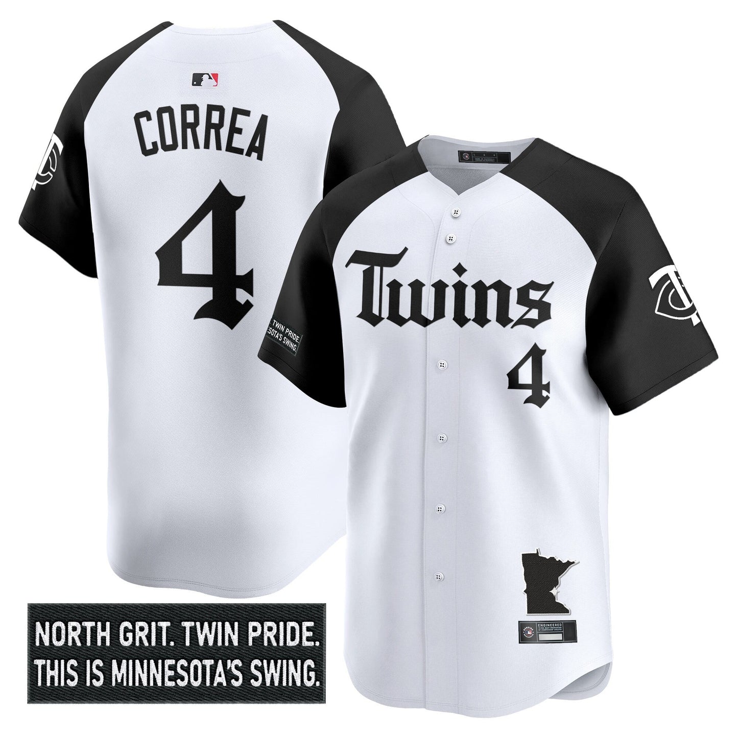 Men's Minnesota Twins 'Gothic North Edition' Vapor Premier Limited Jersey V2 - All Stitched