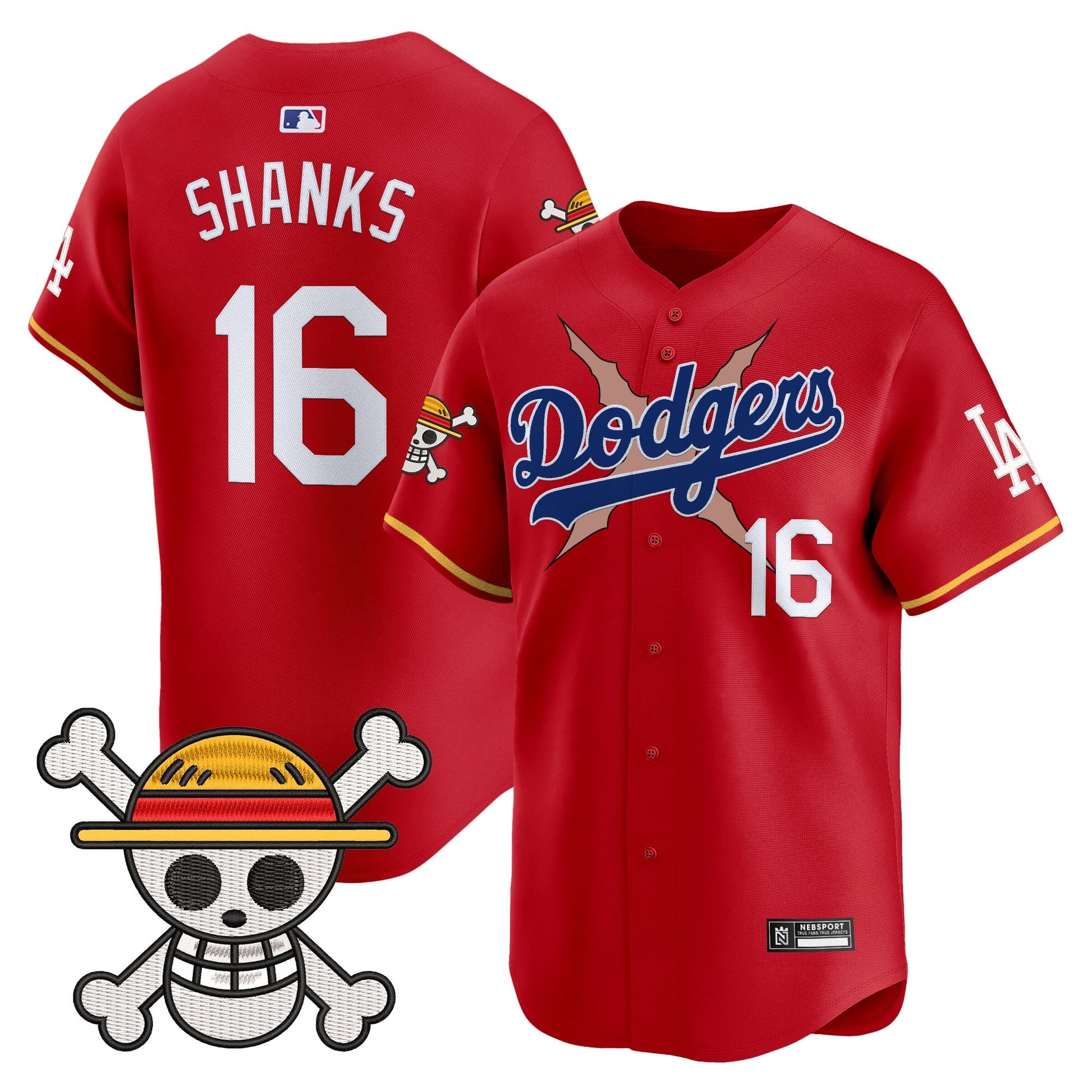 Men's Los Angeles Dodgers x One Piece Vapor Premier Limited Jersey - Stitched
