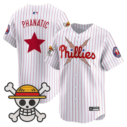 Men's Philadelphia Phillies x One Piece 2025 Vapor Premier Limited Jersey - All Stitched