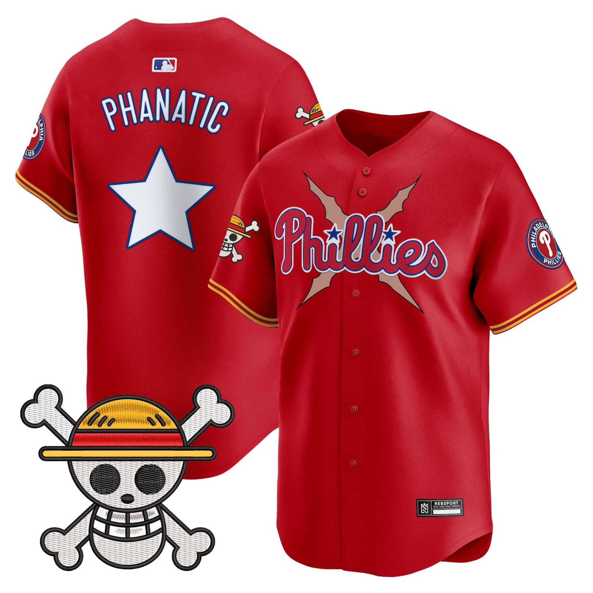 Men's Philadelphia Phillies x One Piece 2025 Vapor Premier Limited Jersey - All Stitched