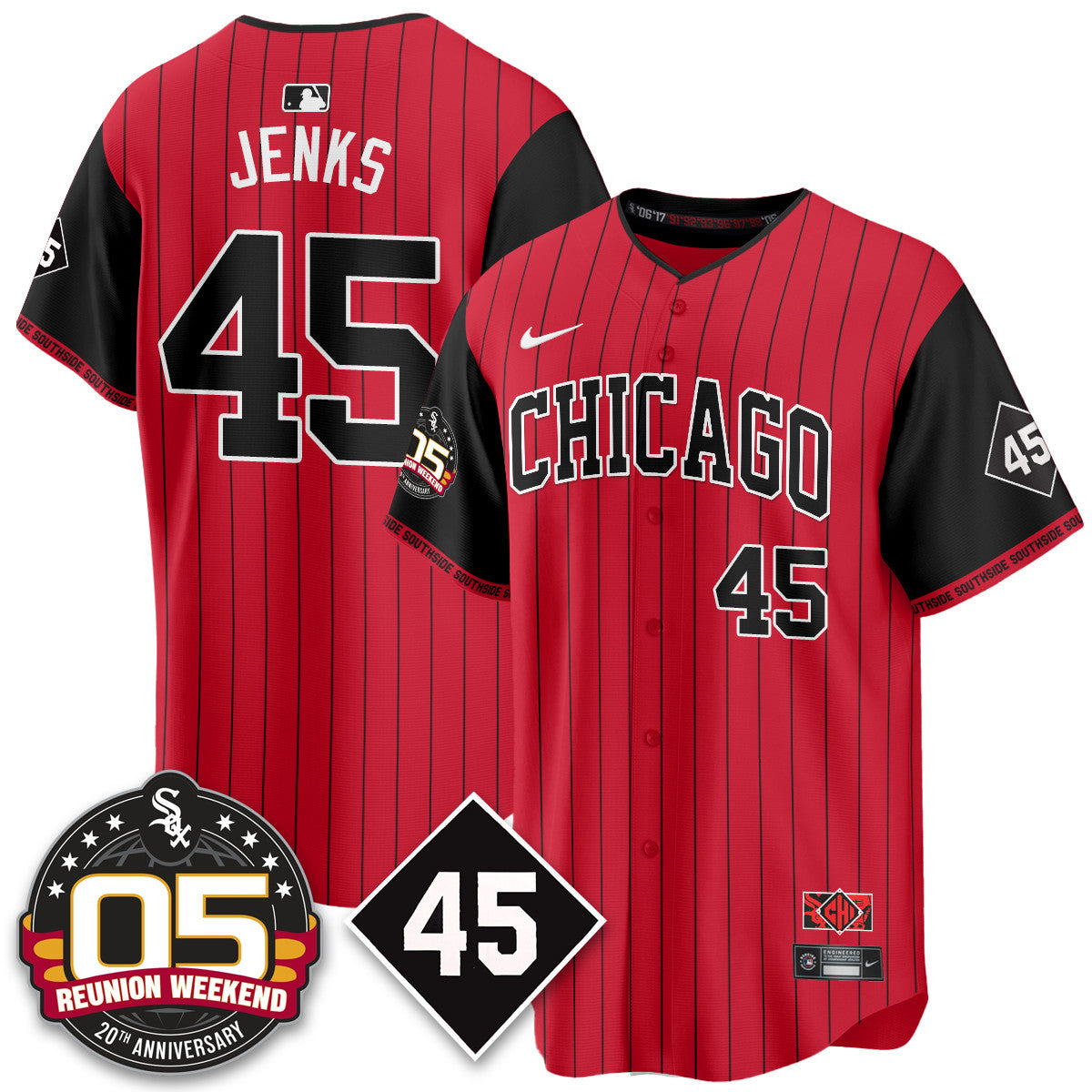CWS Bobby Jenks 2025 Jersey - Reunion Weekend - All Stitched