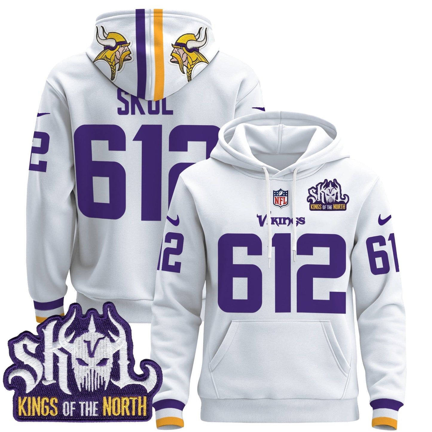 Men's Minnesota Vikings 2025 Pullover Hoodie - All Stitched