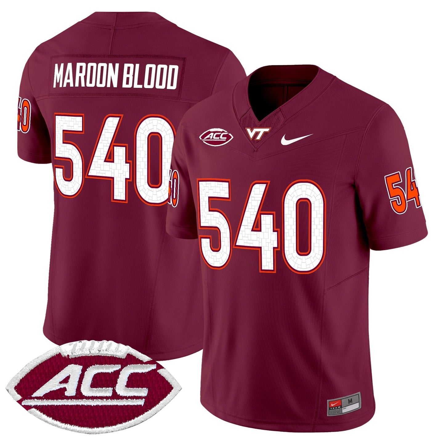 Men's Virginia Tech Hokies 2025 Vapor Limited Jersey - All Stitched