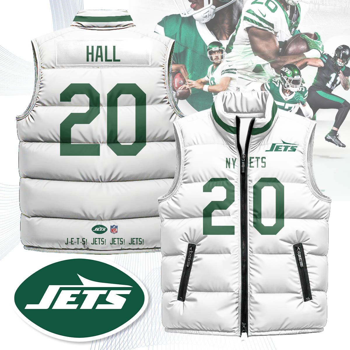 NYJ Unisex Puffer Vest