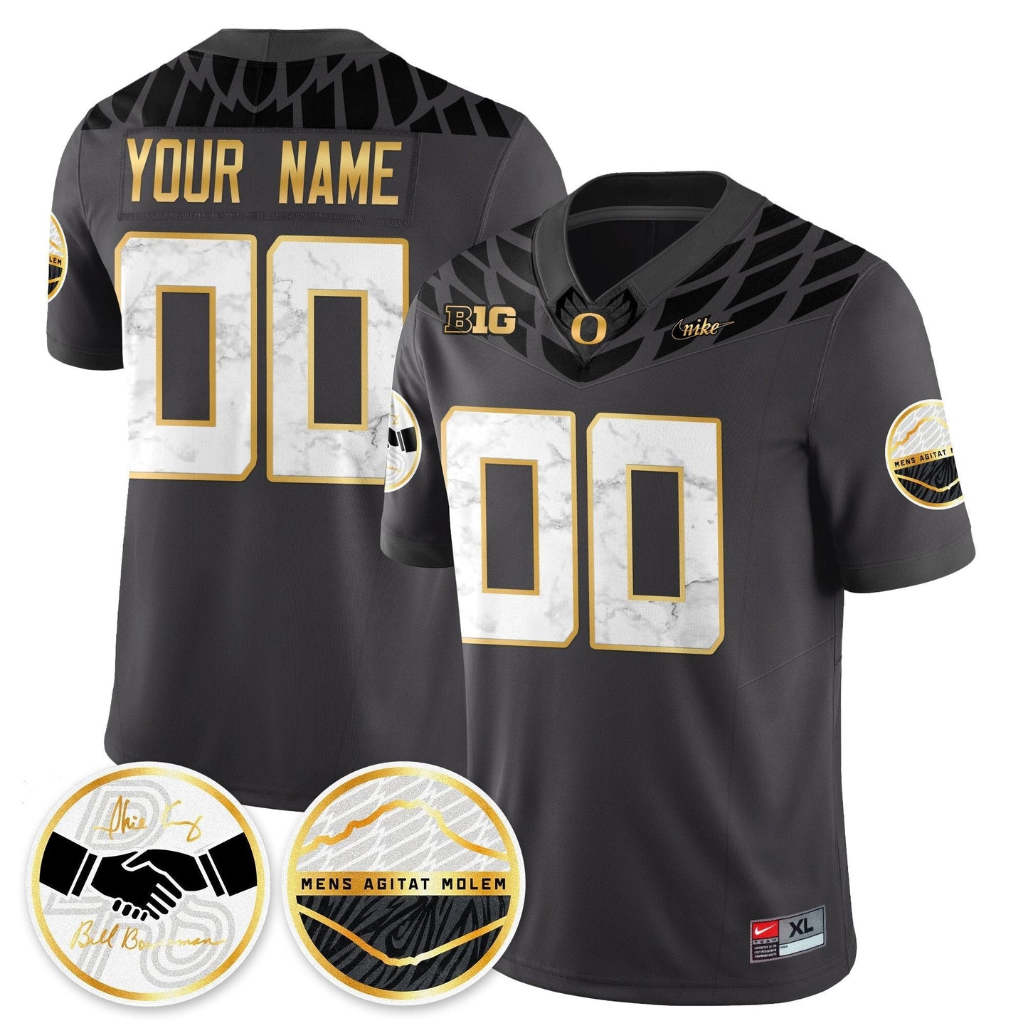 Custom Oregon Ducks 2025 "Shoe Duck" Jersey - All Stitched