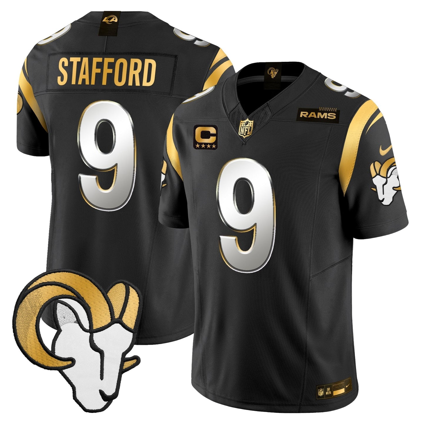 Men's Los Angeles Rams Gold Vapor Limited Jersey - All Stitched