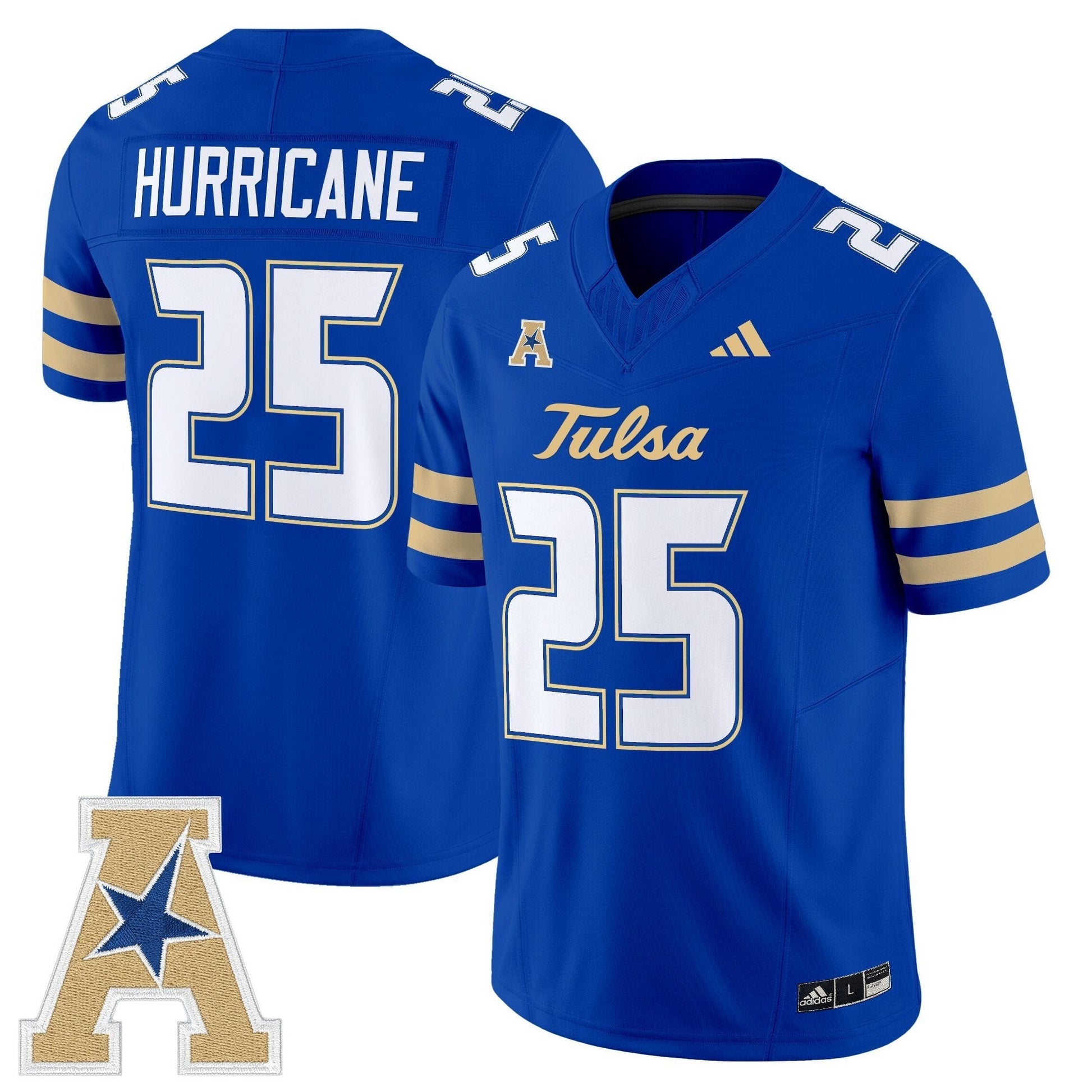 Men's Tulsa Golden Hurricane 2025 Vapor Limited Jersey - All Stitched