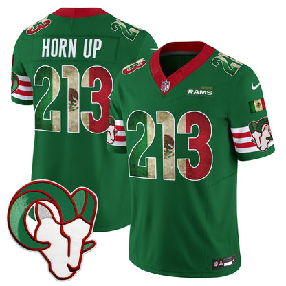 Men's Los Angeles Rams 2025 Mexico Vapor Limited Jersey - All Stitched