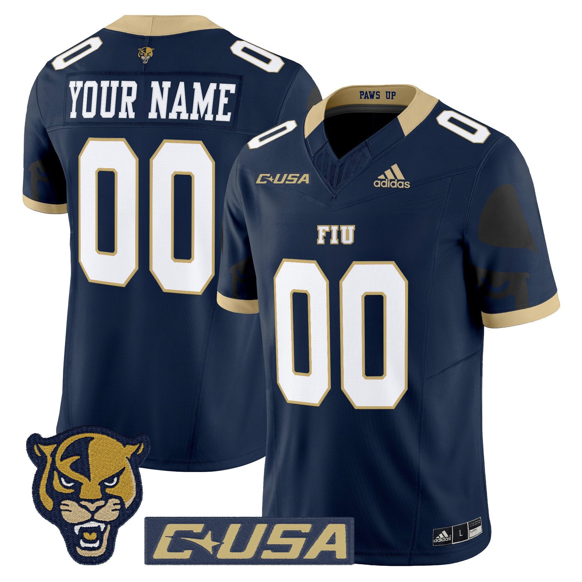 Florida International Panthers 2025 Vapor Limited Custom Jersey - All Stitched