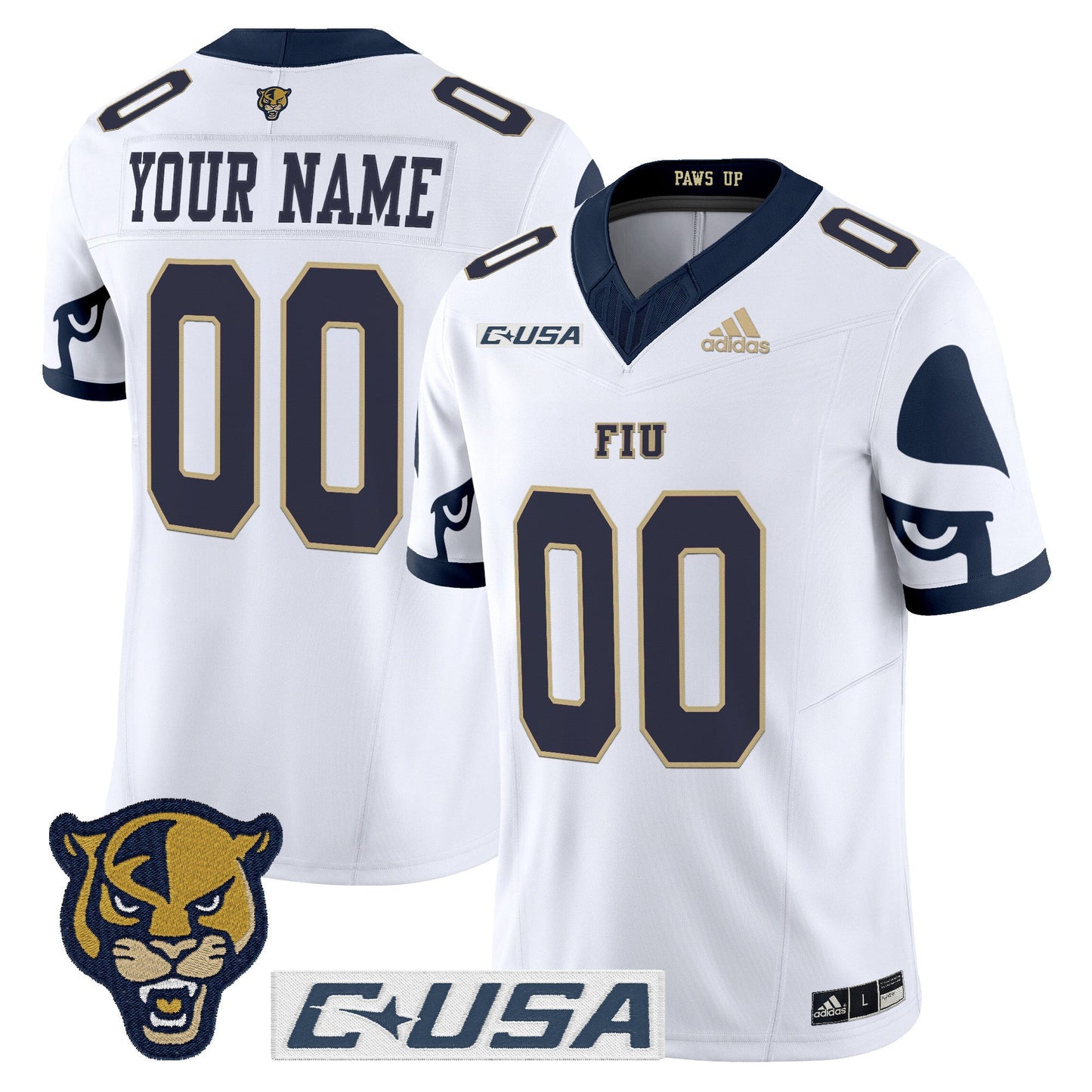 Florida International Panthers 2025 Vapor Limited Custom Jersey - All Stitched