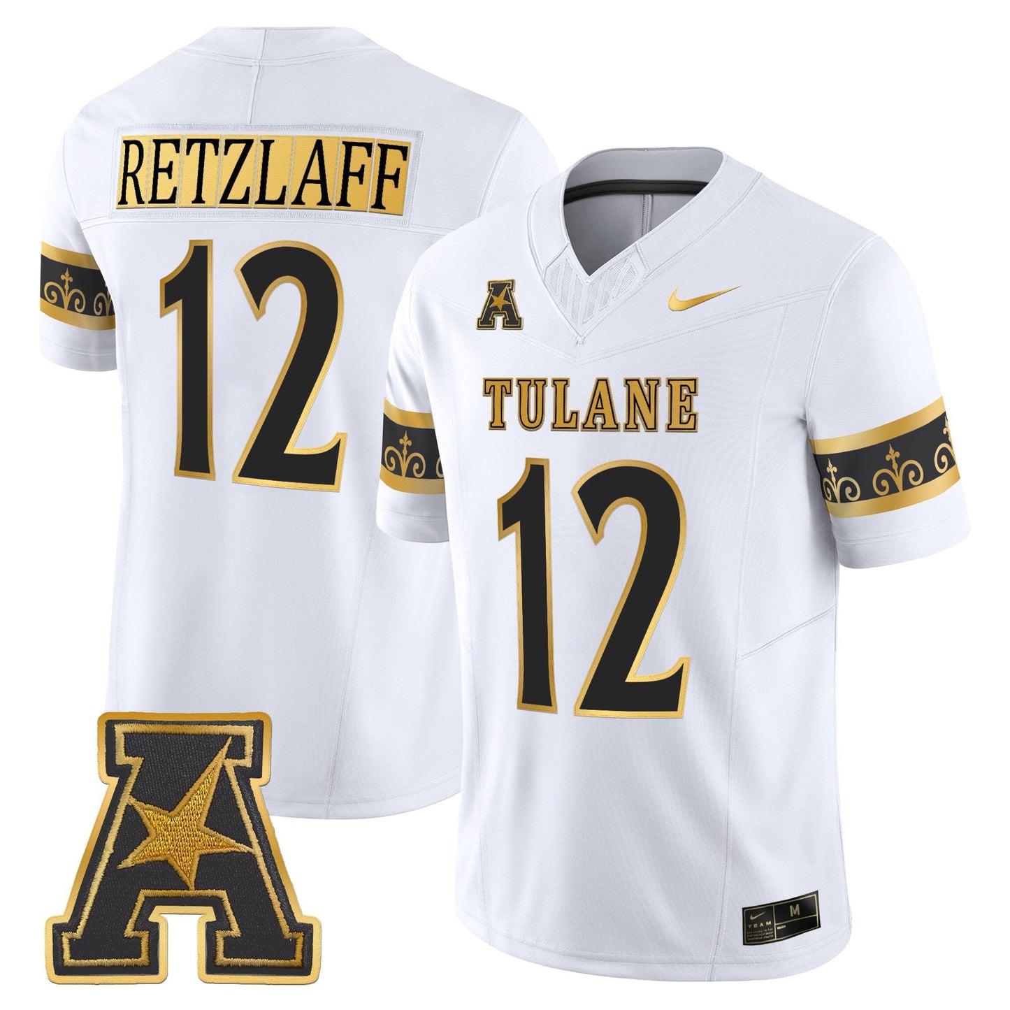 Men's Tulane Green Wave 2025 'City Edition' Gold Vapor Limited Jersey - All Stitched