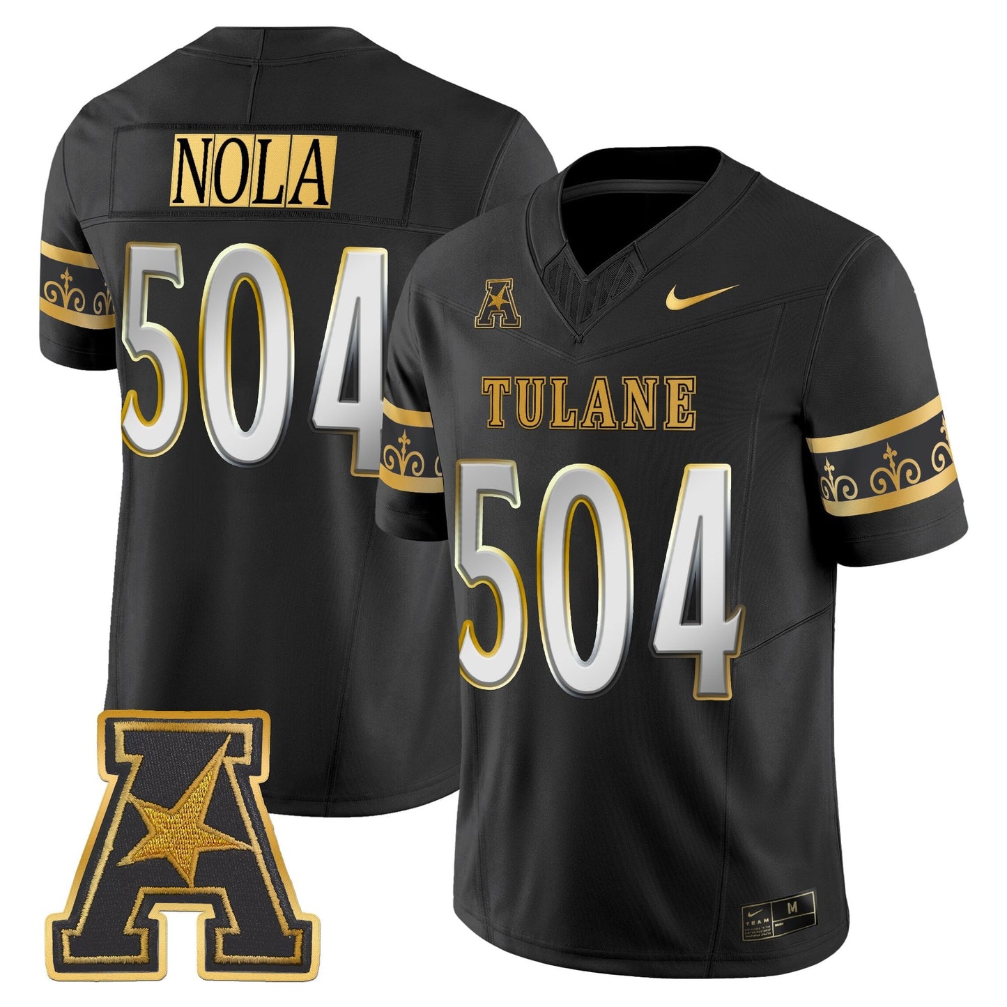 Men's Tulane Green Wave 2025 'City Edition' Gold Vapor Limited Jersey - All Stitched