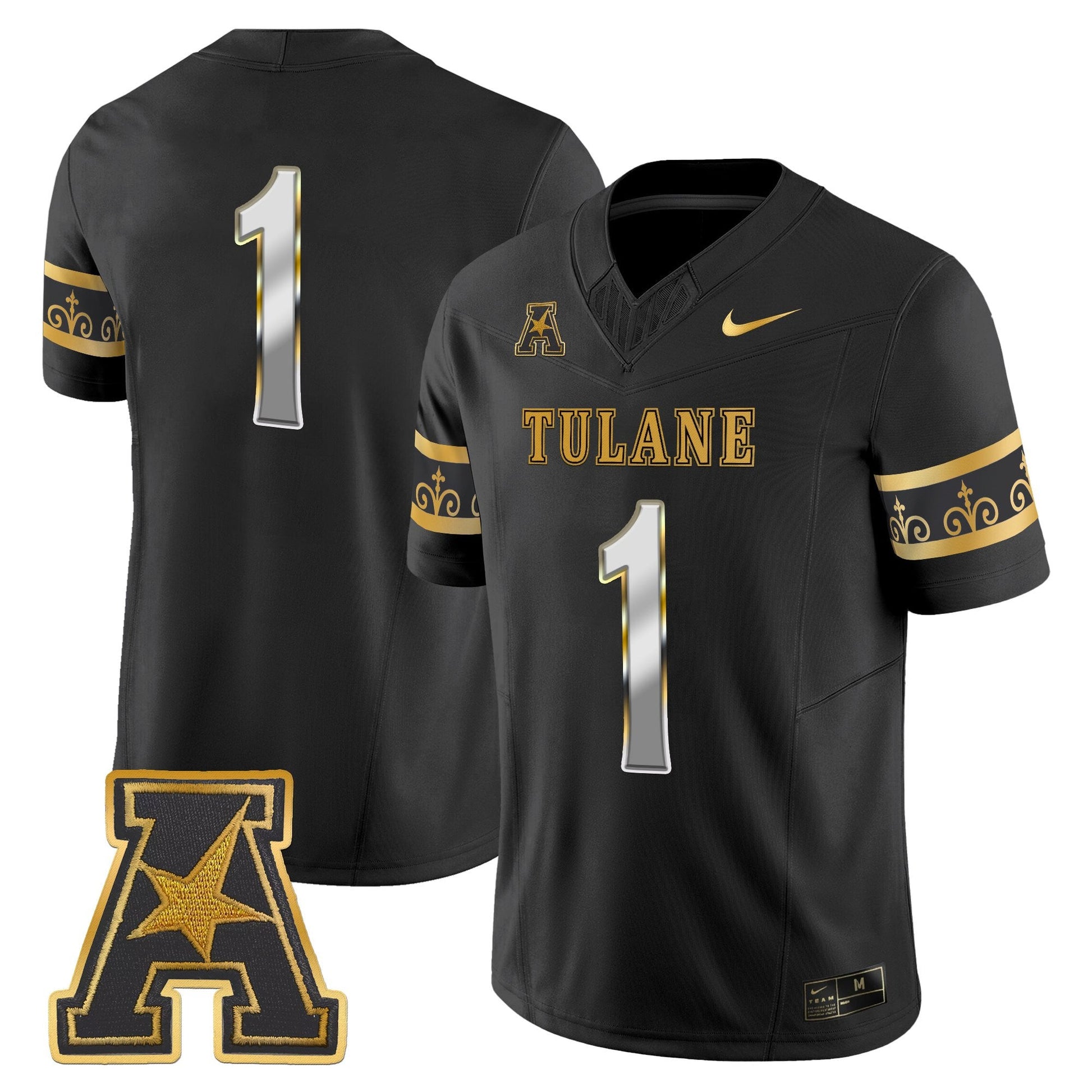 Men's Tulane Green Wave 2025 'City Edition' Gold Vapor Limited Jersey - All Stitched