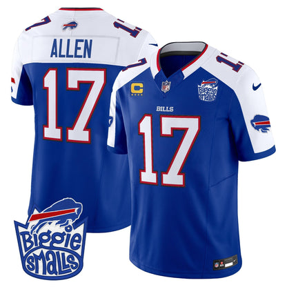 Men's Biggie Smalls × Buffalo Bills Vapor Limited Jersey - All stitched