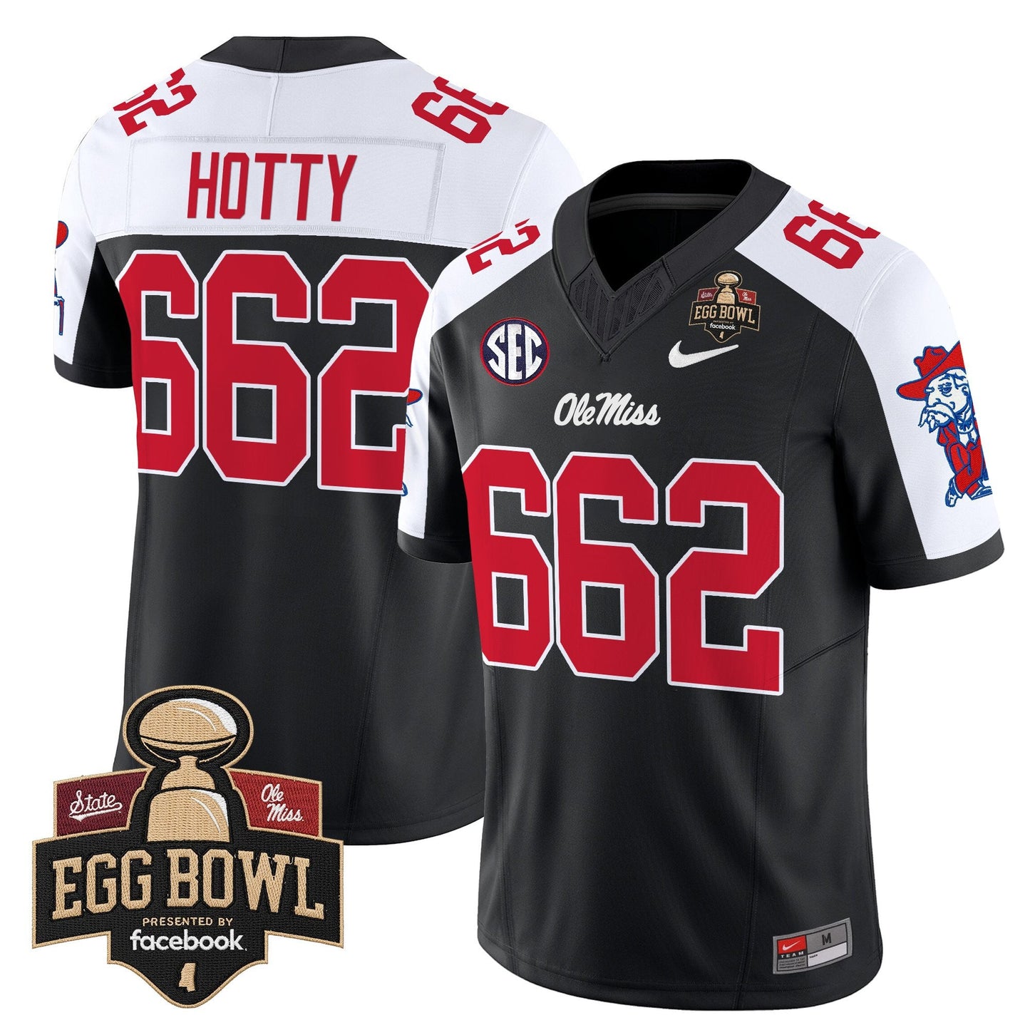 Men's Ole Miss Rebels 2025 Egg Bowl Vapor Limited Jersey - All Stitched