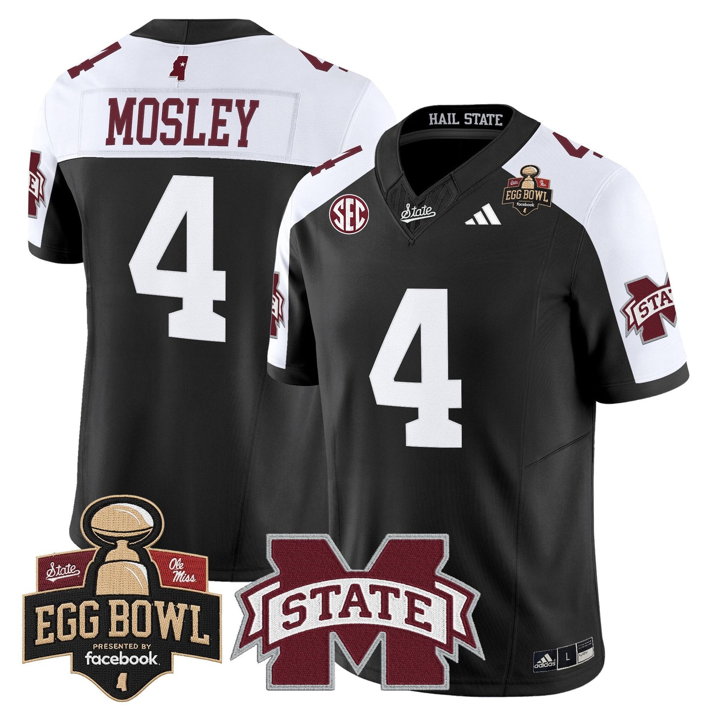 Men's Mississippi State Bulldogs 2025 Egg Bowl Vapor Limited Jersey - All Stitched