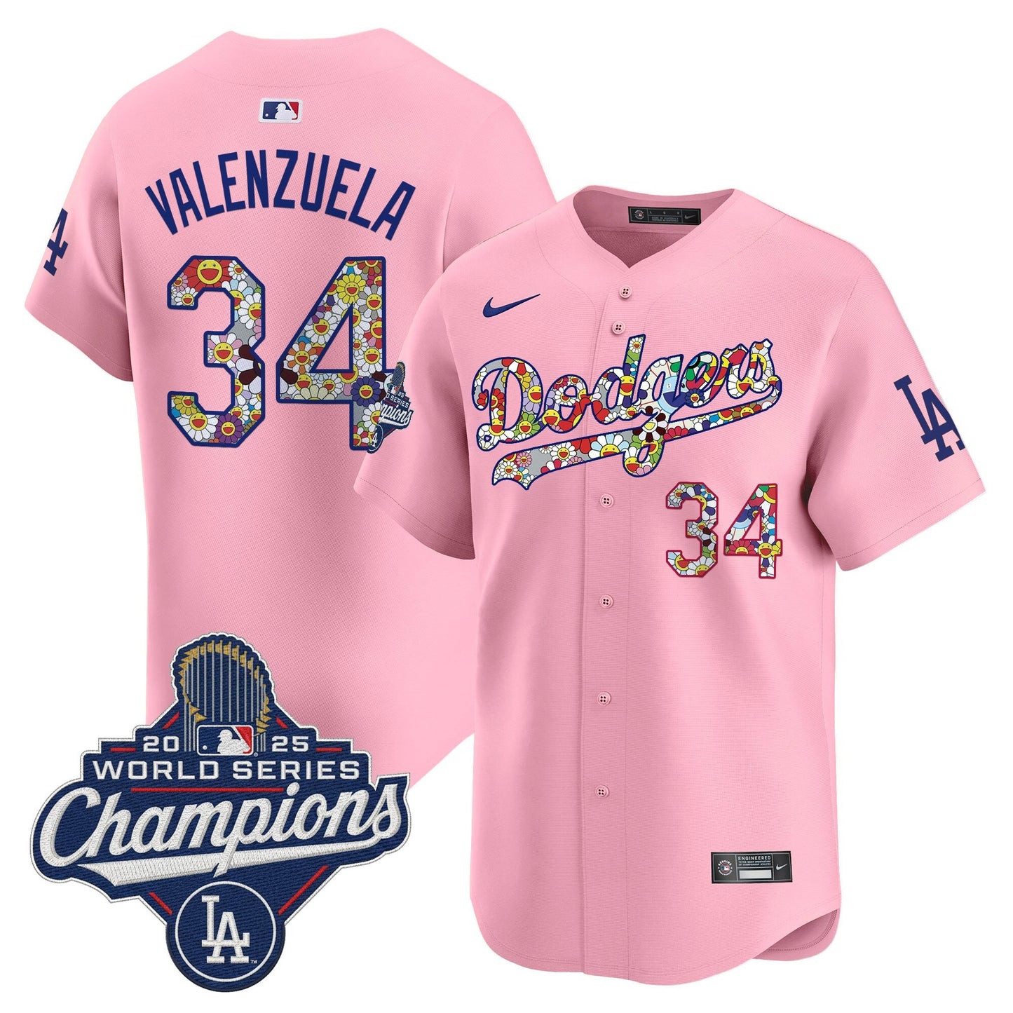 Men's Dodgers 2025 World Series Champions x Takashi Murakami Vapor Premier Limited Jersey - Stitched