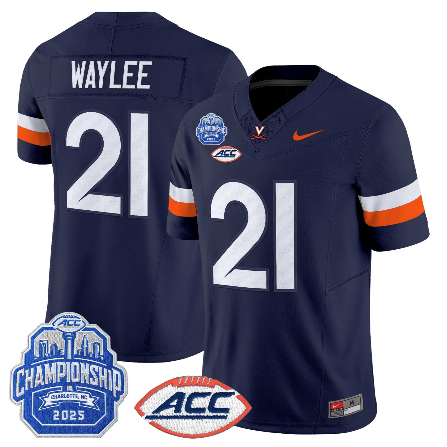 Men's Virginia Cavaliers 2025 ACC Championship Vapor Limited Jersey - All Stitched