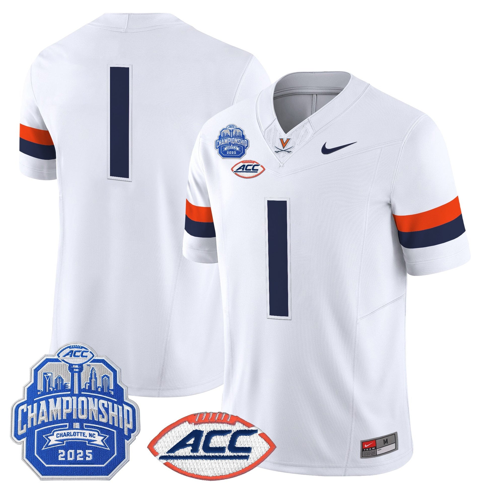 Men's Virginia Cavaliers 2025 ACC Championship Vapor Limited Jersey - All Stitched