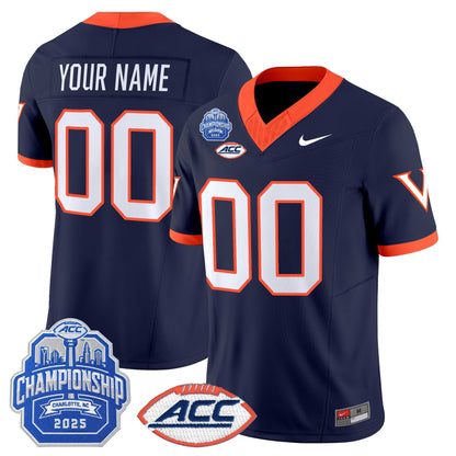 Virginia Cavaliers 1995 Throwbacks Vapor Limited Custom Jersey - 2025 ACC Championship Patch - All Stitched