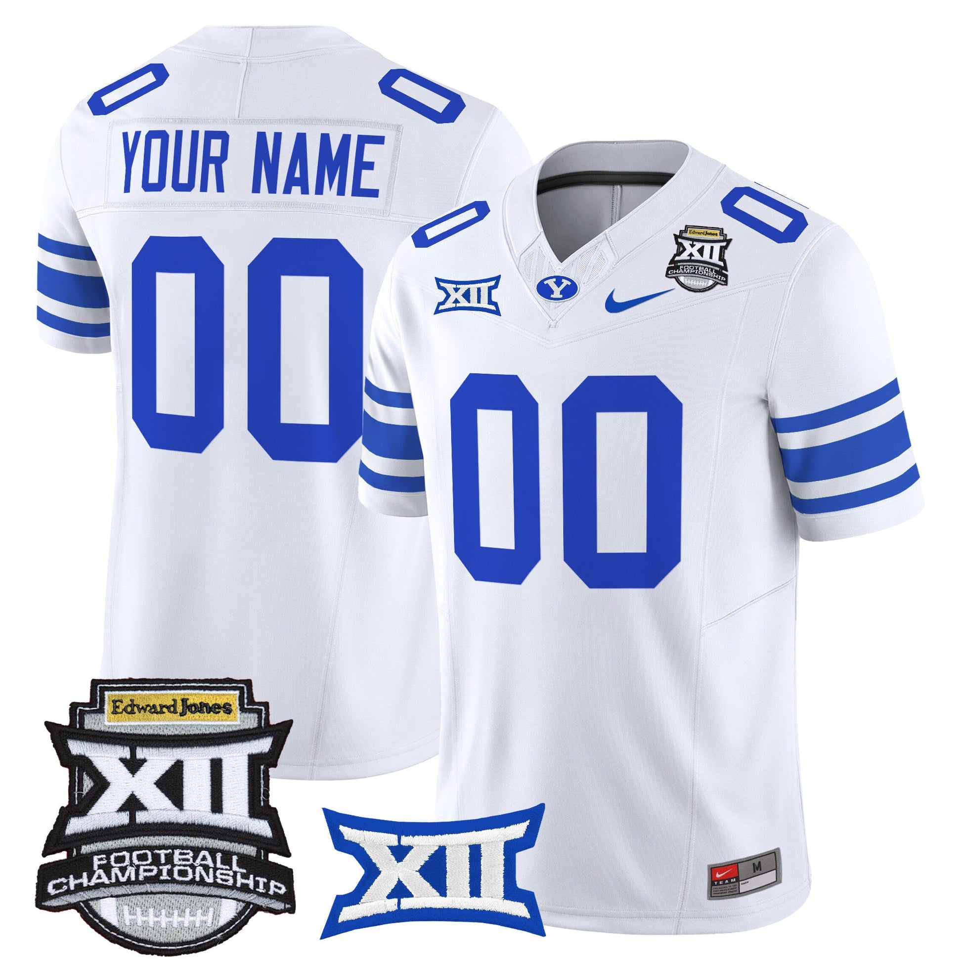 BYU Cougars 2025 Big 12 Championship Vapor Limited Custom Jersey - All Stitched