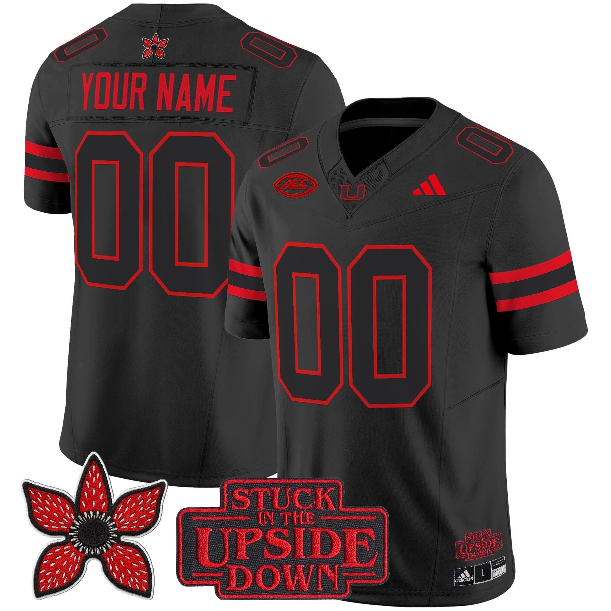 Miami Hurricanes 'Stranger Things Edition' Vapor Limited Custom Jersey - All Stitched