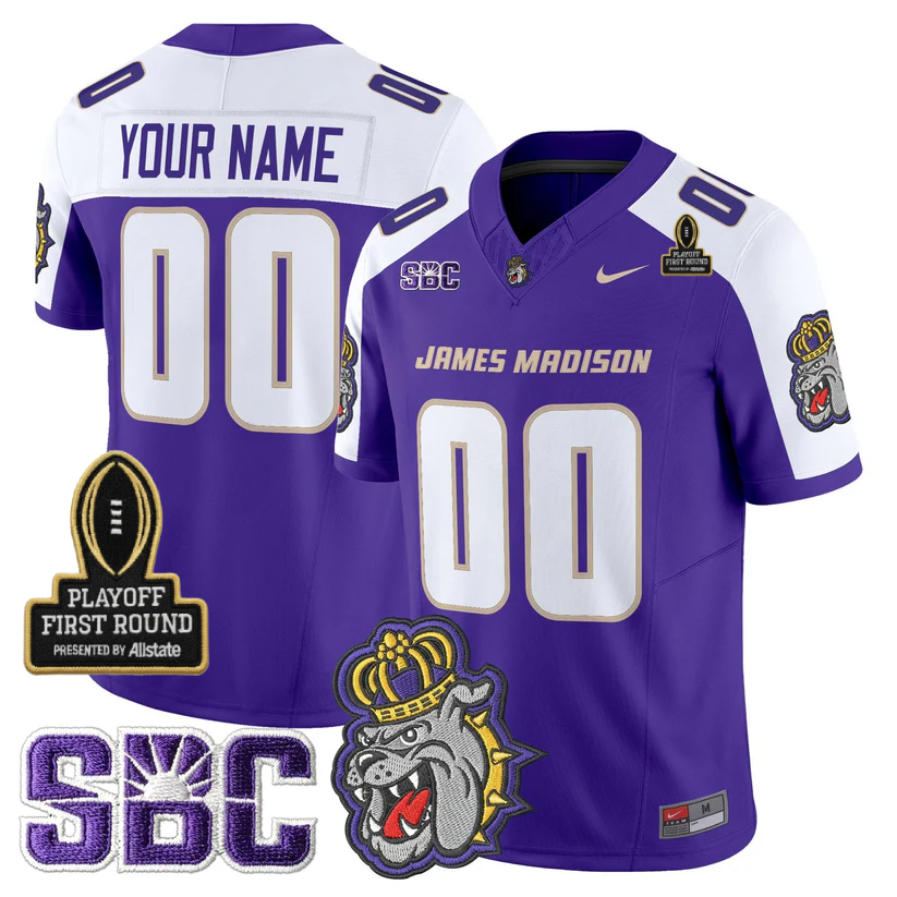Custom JMD 2025 Playoff First Round Patch Jersey - All Stitched